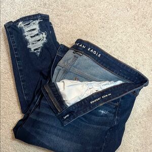 American Eagle Outfitters Dark Blue Denim